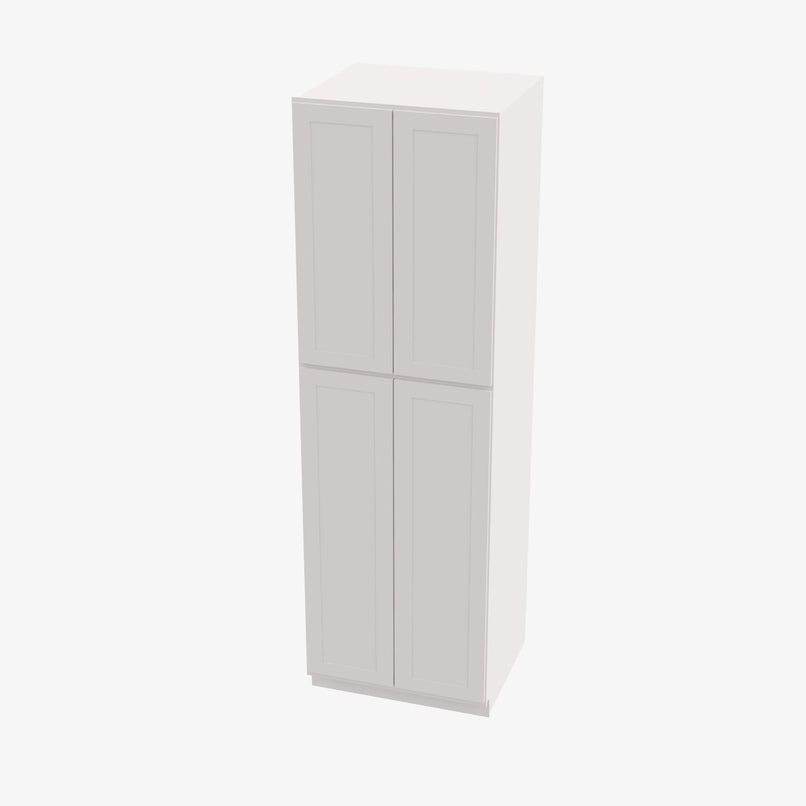 AZ-WP2484B Four Door 24 Inch Tall Wall Pantry Cabinet with Butt Doors | Forevermark Champagne Maple Shaker - image 2
