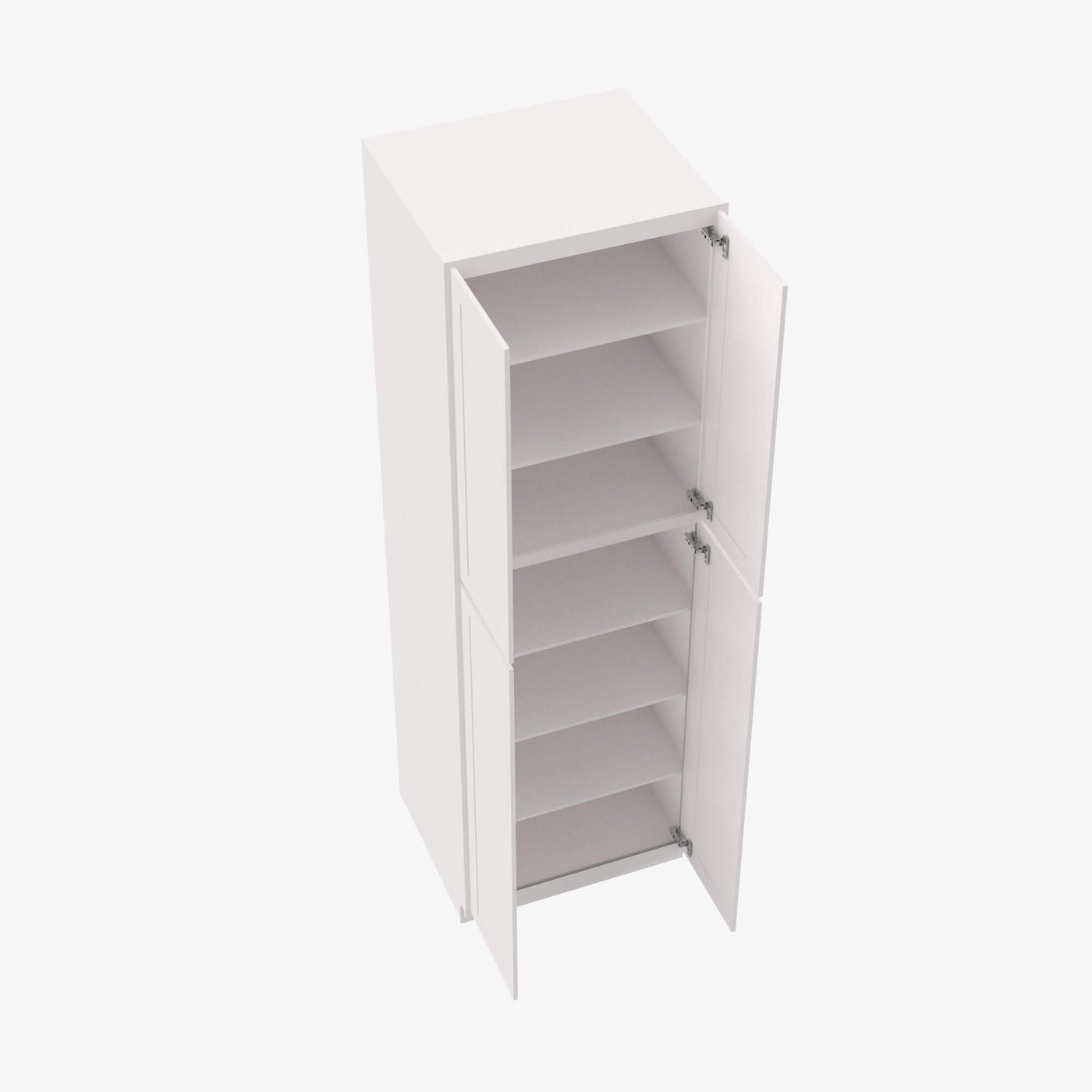 AZ-WP3084B Four Door 30 Inch Tall Wall Pantry Cabinet with Butt Doors | Forevermark Champagne Maple Shaker
