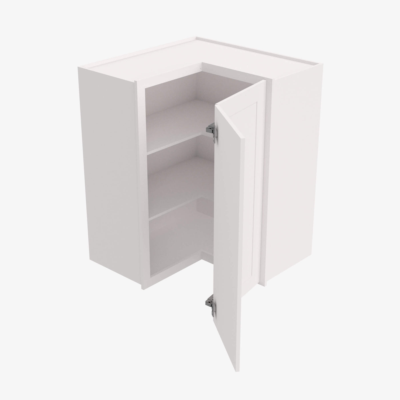AZ-WSQ2430 24 Inch Easy Reach Wall Corner Cabinet | Forevermark Champagne Maple Shaker