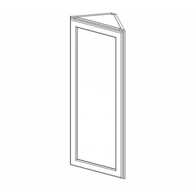 Forevermark AA-AW42 Single Door Cabinets 42 Inch Wall Angle Corner Cabinet | Blaze Black Shaker