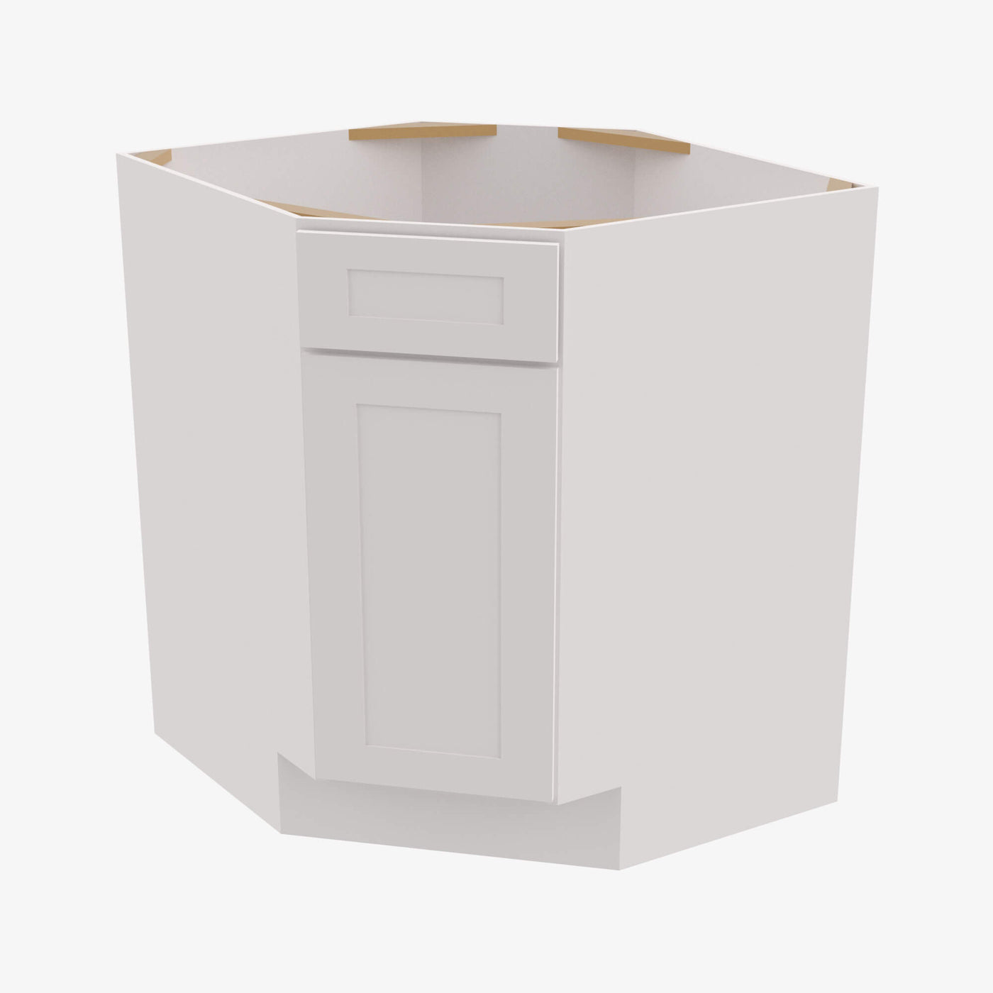 Forevermark Cabinetry AZ-BDCF36 Single Door Cabinets 36 Inch Base Diagonal Corner Sink & Cabinets Cabinet | Forevermark Champagne Maple Shaker