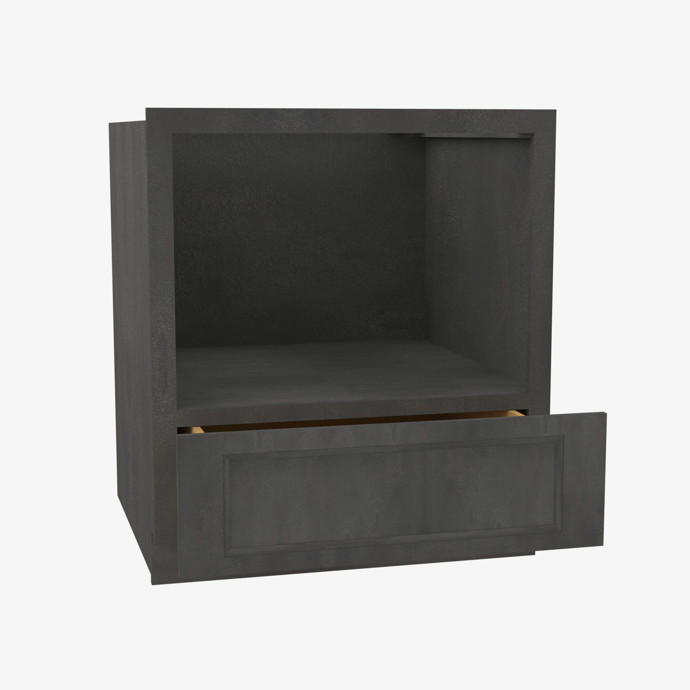 Forevermark Cabinetry AA-B30MW 30W 30 Inch Microwave Base Cabinet | Blaze Black Shaker