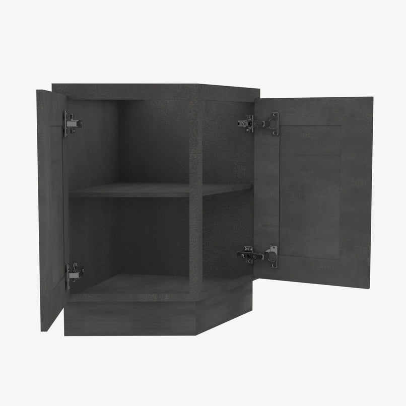 Forevermark AA-AB24 24 Inch Base Angle Base Cabinets Cabinet | Blaze Black Shaker - image 2