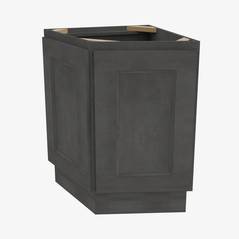 Forevermark AA-AB24 24 Inch Base Angle Base Cabinets Cabinet | Blaze Black Shaker - image 4