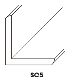 AA-SC5 OCM Outside Corner Molding | TSG Forevermark Blaze Black Shaker