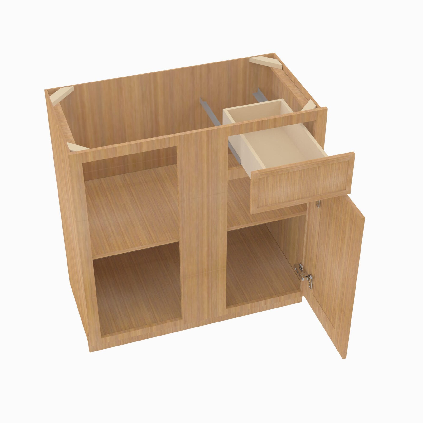 PH-BBLC45/48-42W Double Door 42 Inch Base Blind Corner Cabinets Cabinet | Petit OAK - image 7