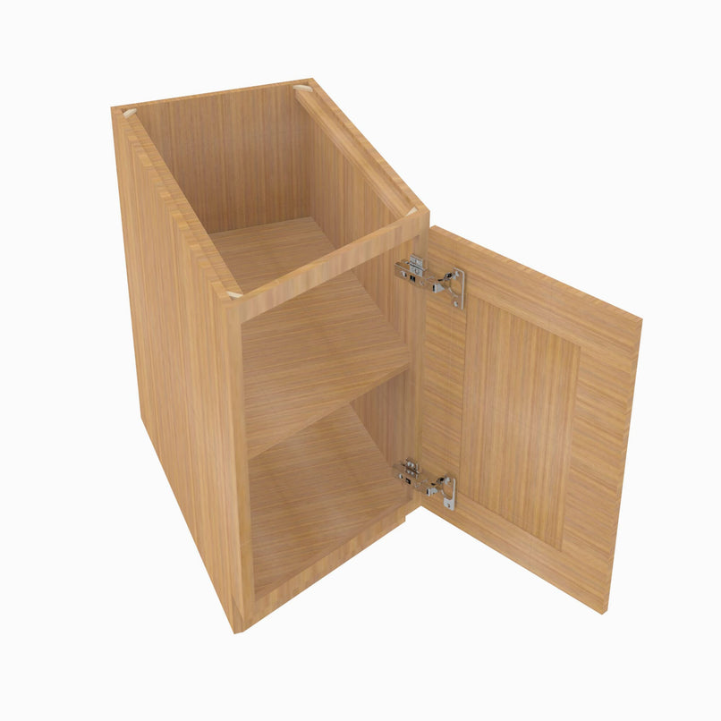 PH-BTC12R Single Door Cabinets 12 Inch Base Base Transitional Cabinet Right | Petit OAK - image 1