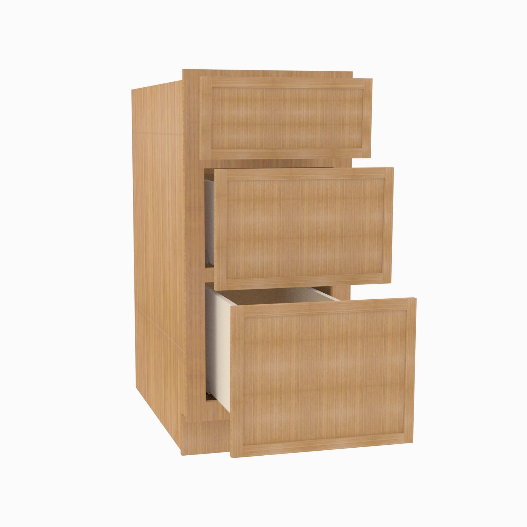 PH-DB36 3 36 Inch 3 Drawer Pack Base Cabinet | Petit OAK - image 8