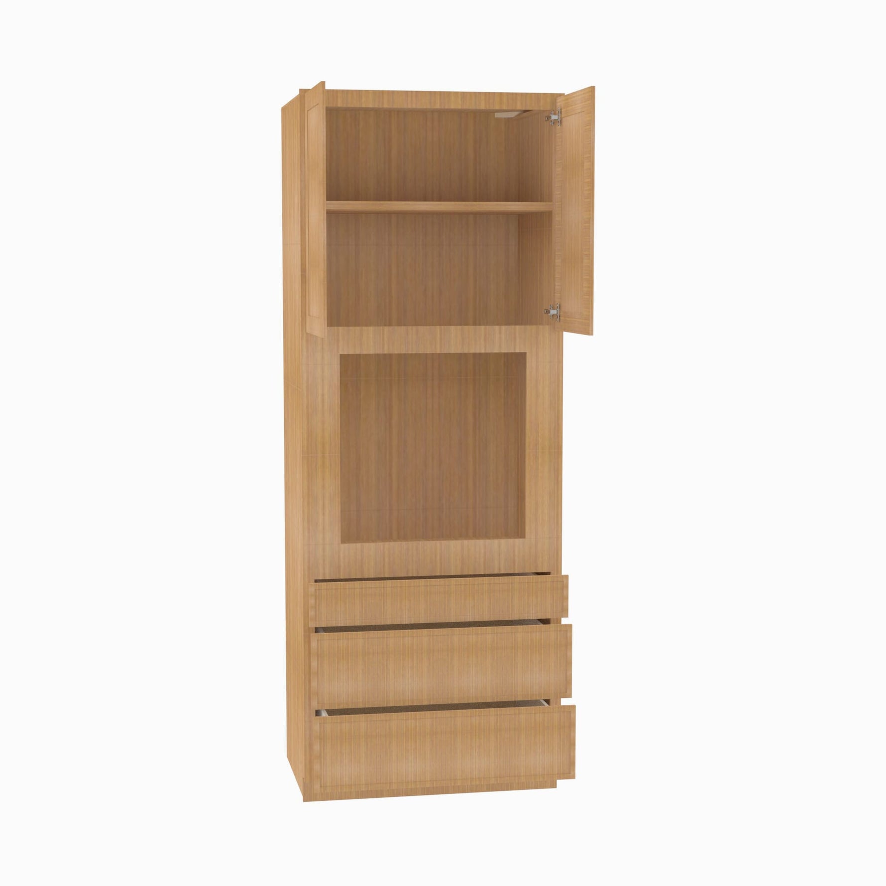 PH-OC3384B Double Door 33 Inch Tall Oven Cabinet | Petit OAK - image 3