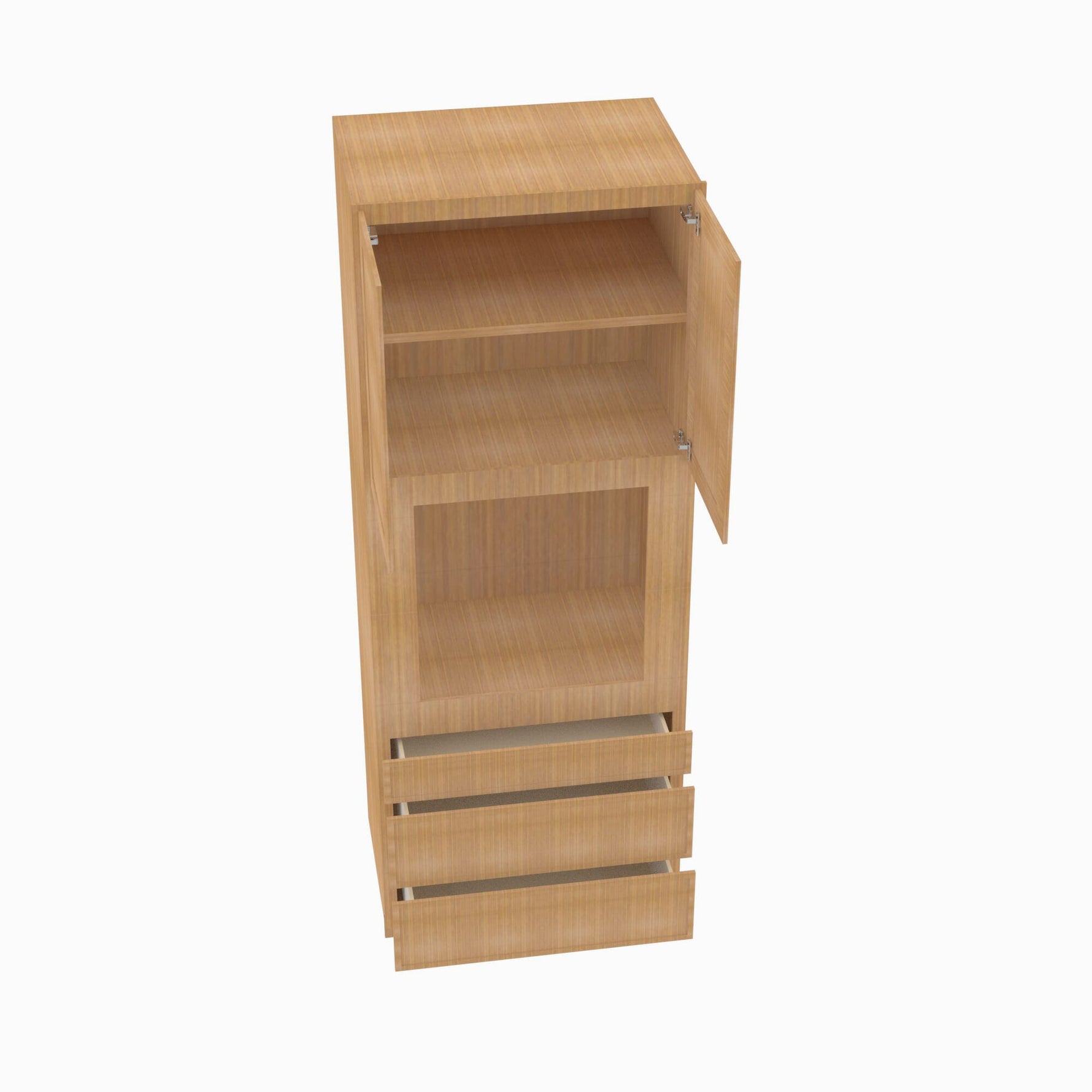 PH-OC3384B Double Door 33 Inch Tall Oven Cabinet | Petit OAK - image 4