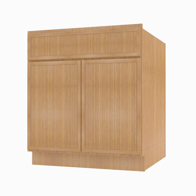 PH-S3021B-34-1/2 Double Door 30 Inch Sink Base Vanity with Drawers | Petit OAK - image 3