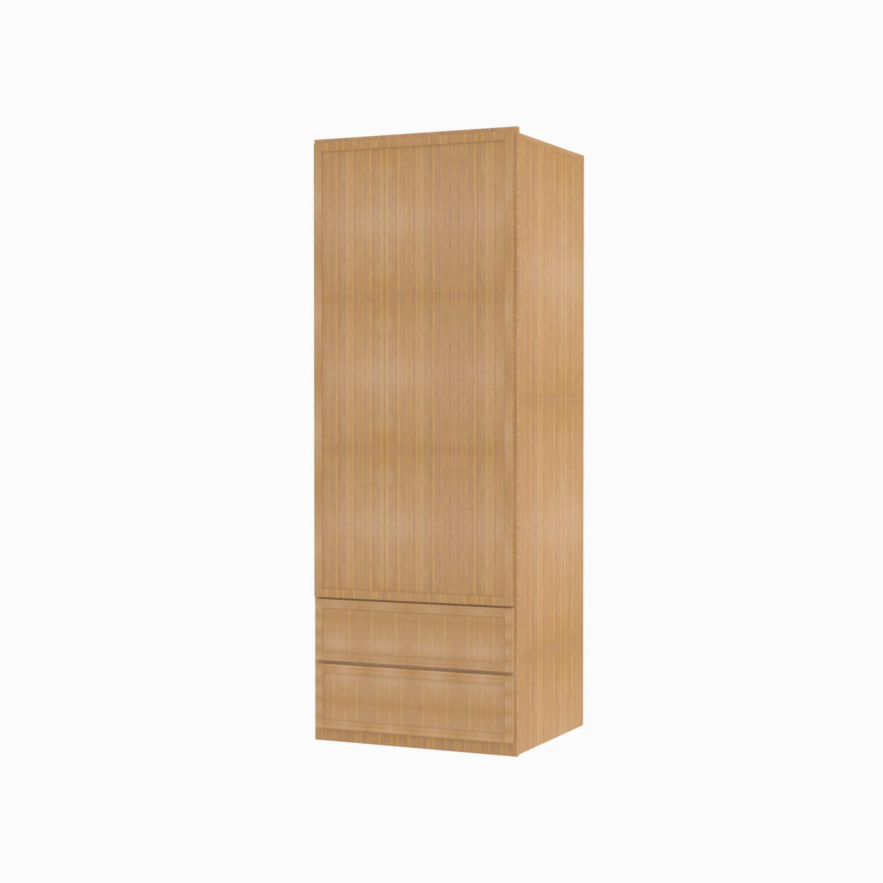 PH-W2D1860 Single Door Cabinets 18 Inch Wall Cabinet With 2 Built-In Drawers | Petit OAK - image 3