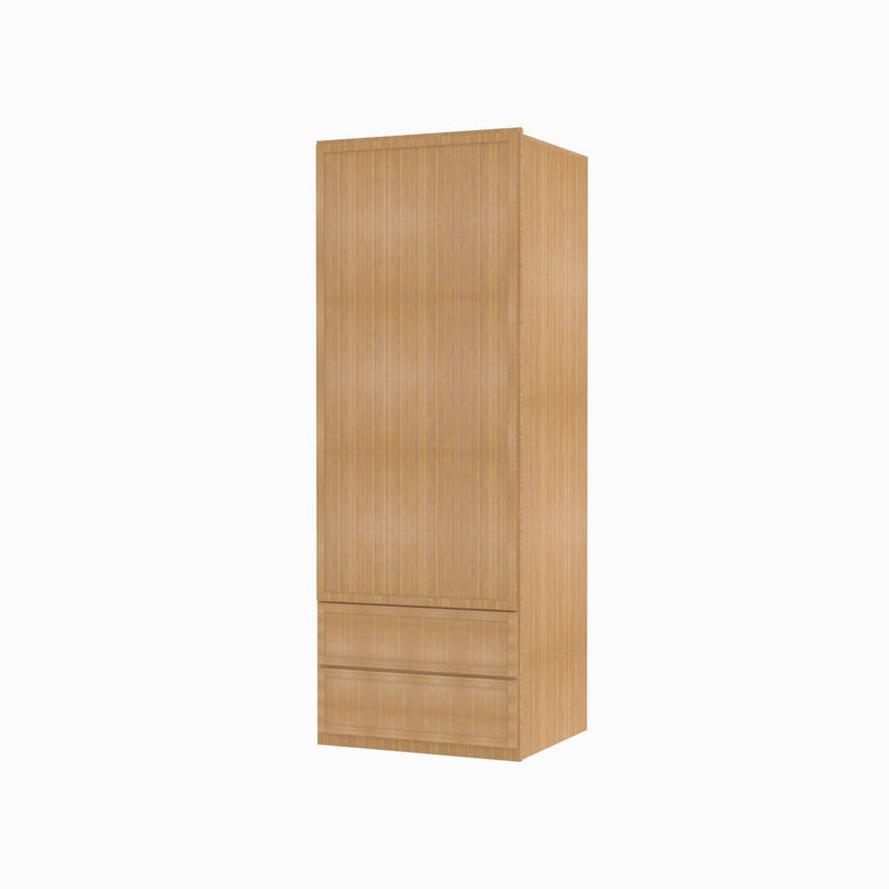 PH-W2D1860 Single Door Cabinets 18 Inch Wall Cabinet With 2 Built-In Drawers | Petit OAK - image 9