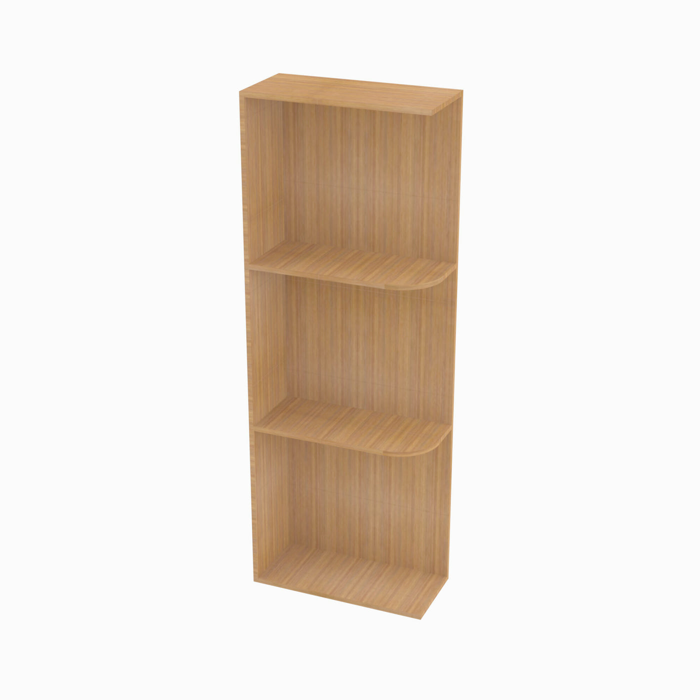 PH-WES542 Wall End Shelf with Open Shelves | TSG Forevermark Petit OAK