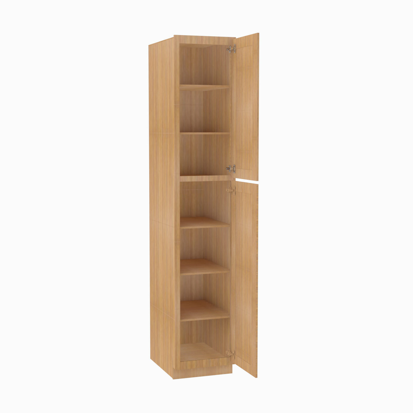 PH-WP1596 Double Door 15 Inch Tall Wall Pantry Cabinet | Petit OAK