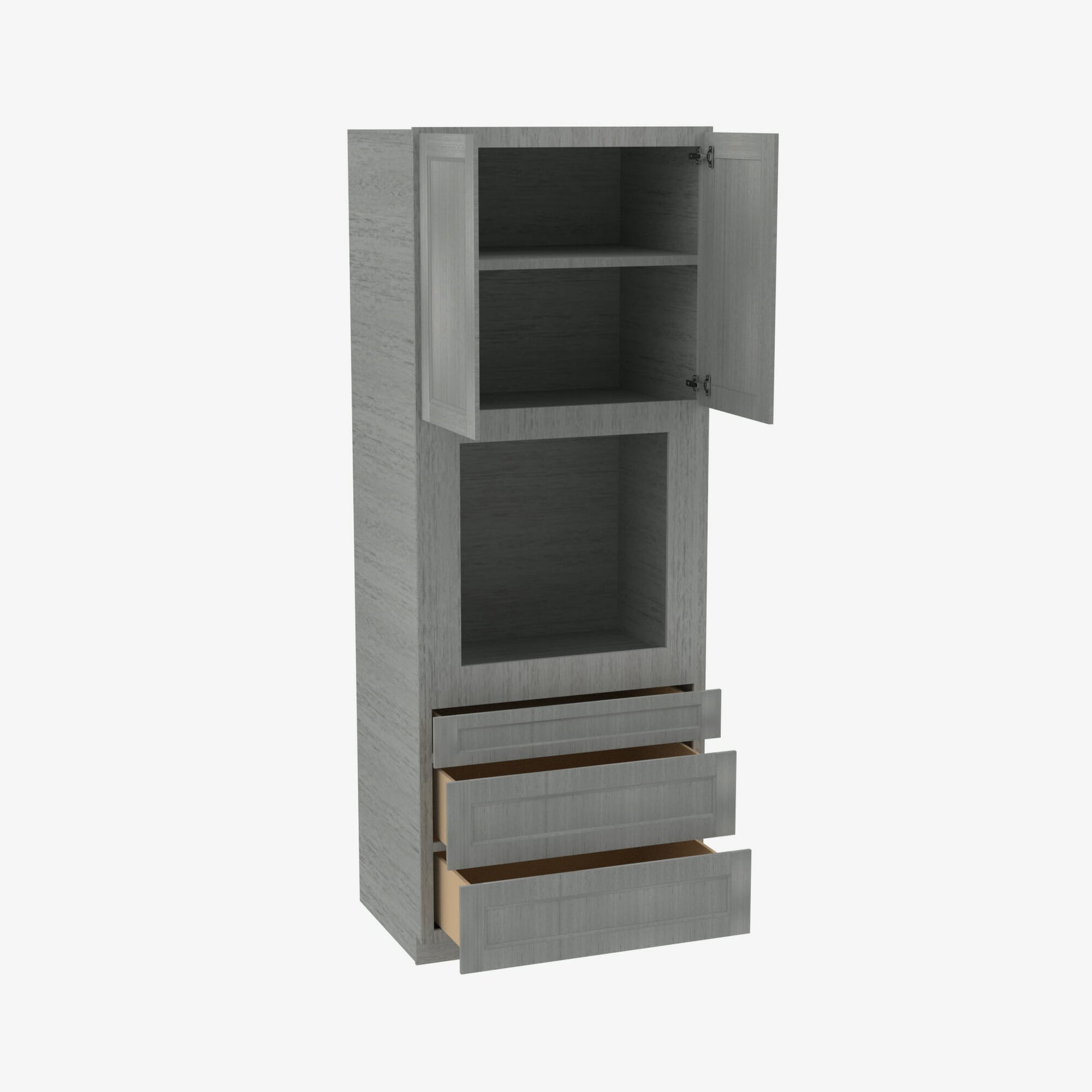 Forevermark Cabinets Midtown Grey 33 Inch Tall Oven - image 2