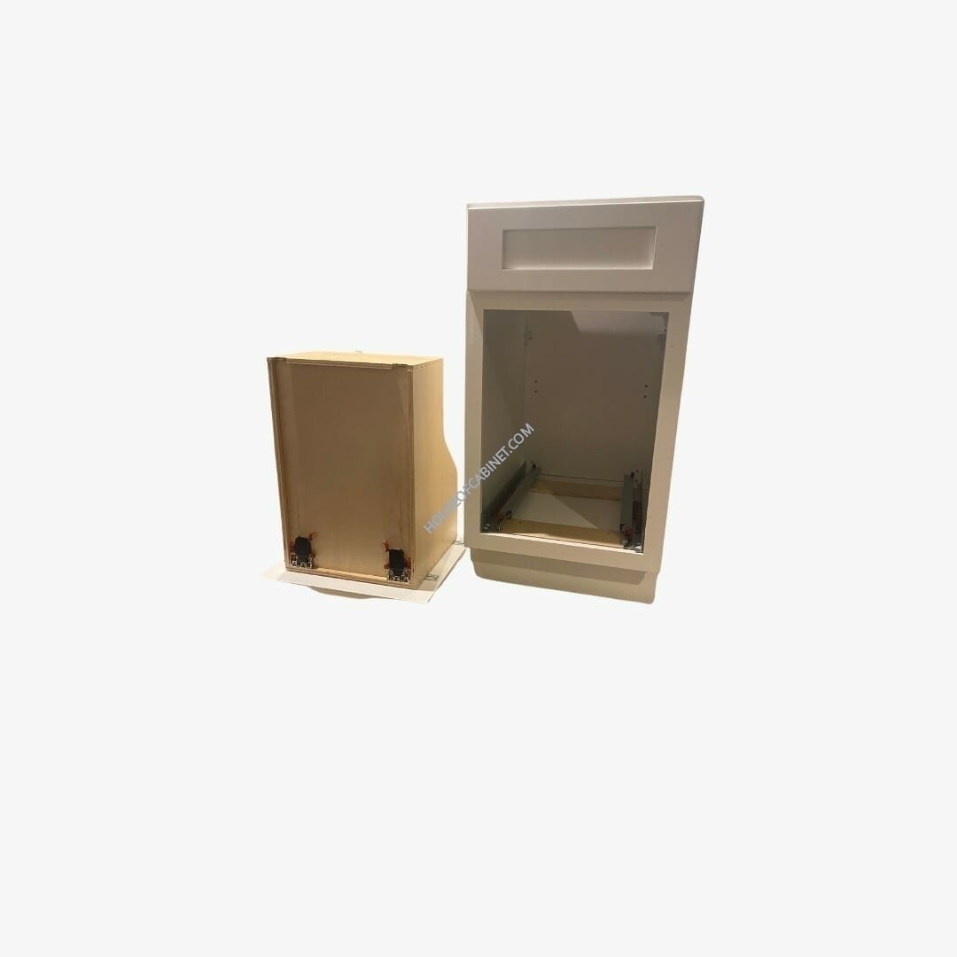 PR-TCR21-2 Double Trash Can Cabinet | TSG Forevermark Petit Brown
