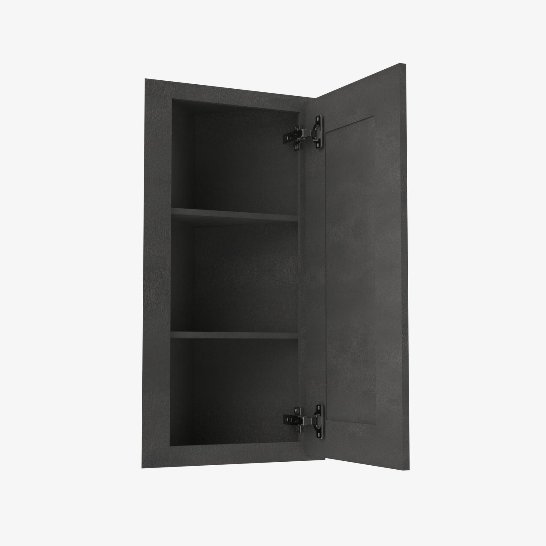 AA-AW30 Single Door Cabinets 30 Inch Wall Angle Corner Cabinet | Blaze Black Shaker - image 6