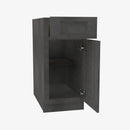 AA-B15 Single Door Cabinets 15 Inch Base Cabinet | Blaze Black Shaker - image 3