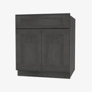 Forevermark Cabinetry AA-B30B Double Door 30 Inch Base Cabinet | Blaze Black Shaker - image 2