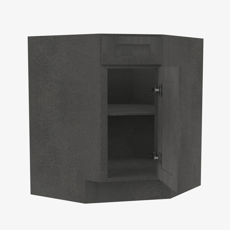 AA-BDCF36 Single Door Cabinets 36 Inch Base Diagonal Corner Sink &#038; Cabinets Cabinet | Blaze Black Shaker - image 2