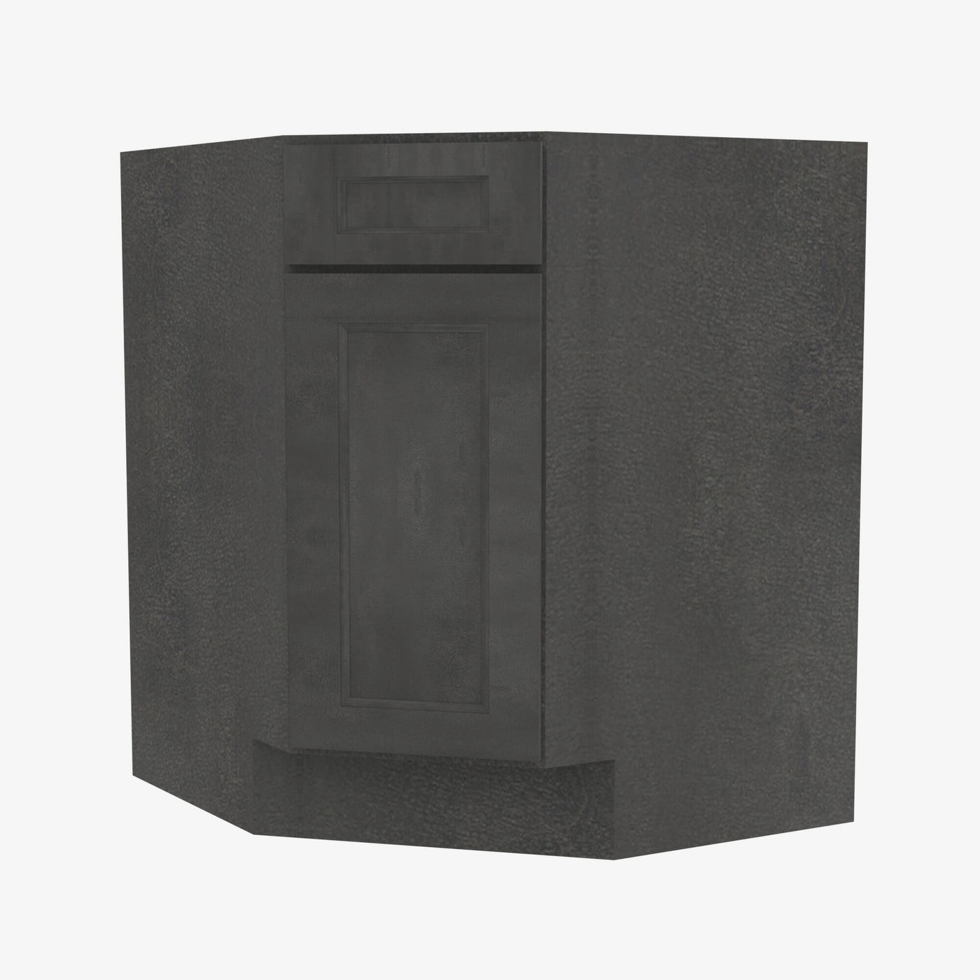 AA-BDCF36 Single Door Cabinets 36 Inch Base Diagonal Corner Sink & Cabinets Cabinet | Blaze Black Shaker