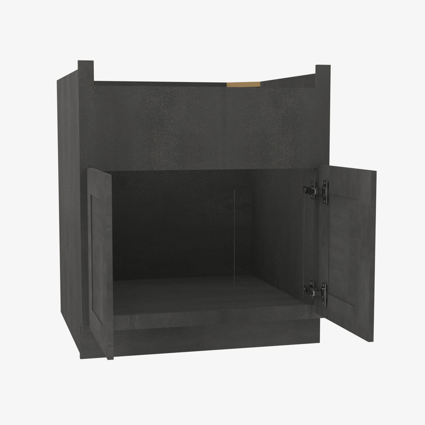 AA-FSB30B 30 Inch Farmhouse Sink Base Cabinet | Blaze Black Shaker
