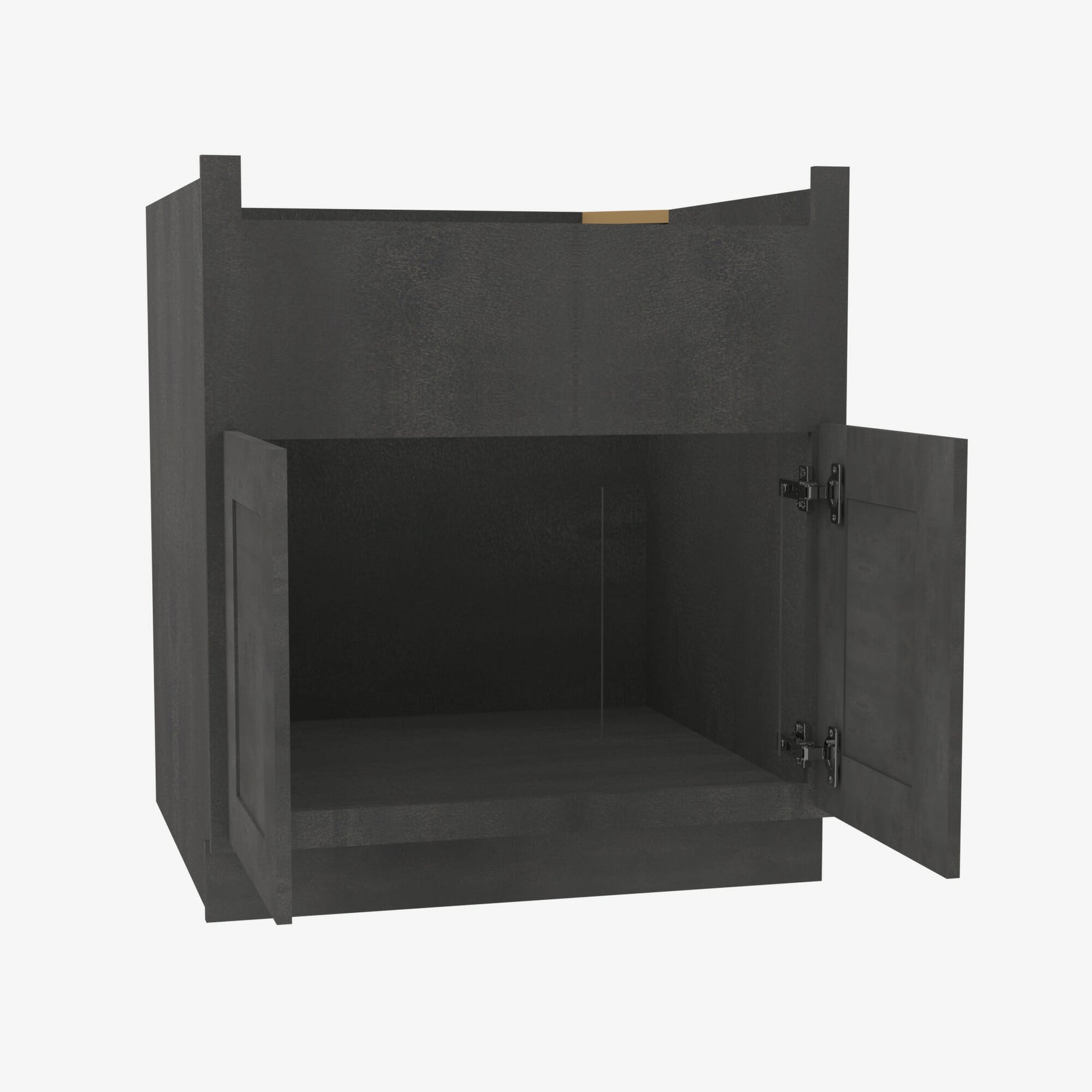 AA-FSB30B 30 Inch Farmhouse Sink Base Cabinet | Blaze Black Shaker - image 8