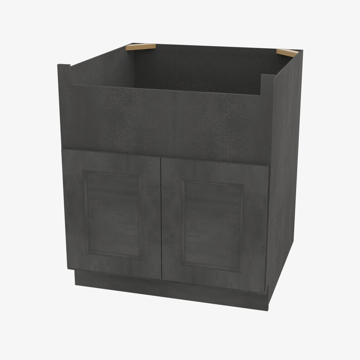AA-FSB30B 30 Inch Farmhouse Sink Base Cabinet | Blaze Black Shaker