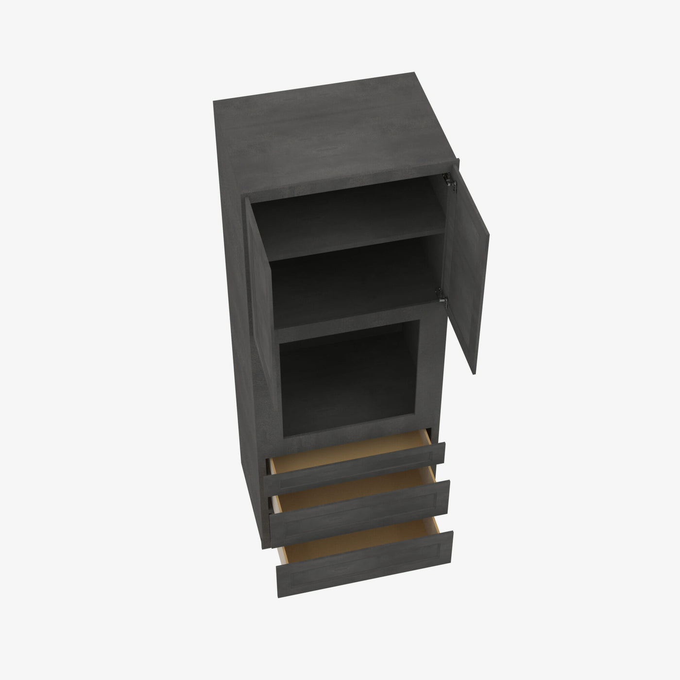 AA-OC3390B 33 Inch Tall Oven Cabinet | Blaze Black Shaker