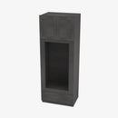 AA-OM3384B Double Door 33 Inch Tall Double Oven / Oven Microwave Cabinet | Blaze Black Shaker - image 7