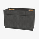 AA-S4821B12D-34-1/2 Double Door 48 Inch Sink Base Combo Vanity with Drawers | Blaze Black Shaker - image 4