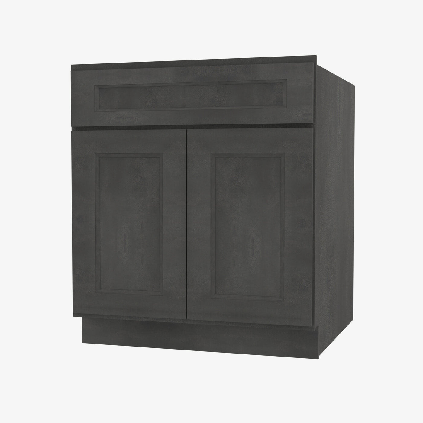 AA-SB24 Double Door 24 Inch Sink Base Cabinet | Blaze Black Shaker