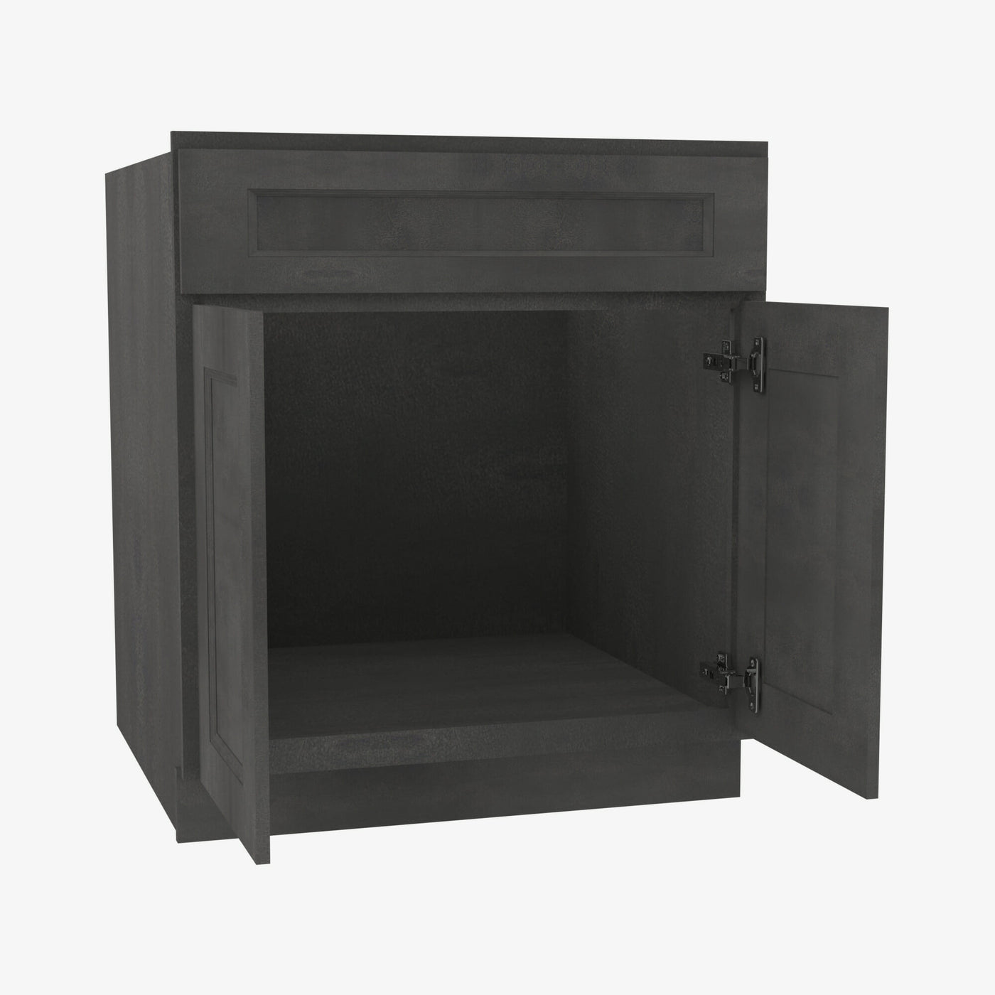 AA-SB33B Double Door 33 Inch Sink Base Cabinet | Blaze Black Shaker