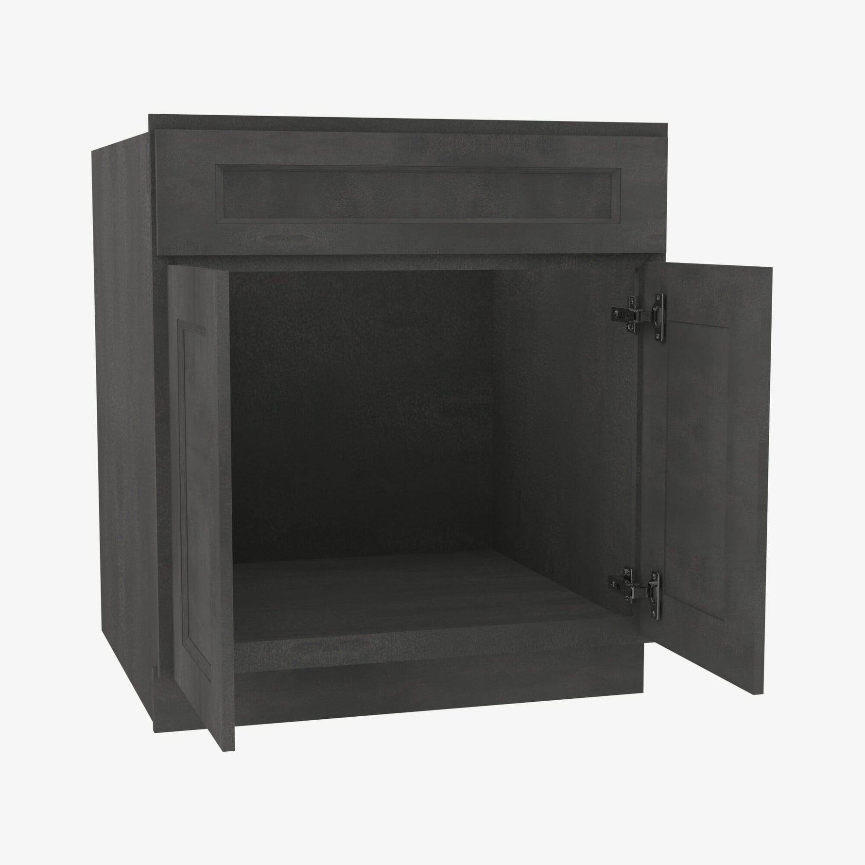 AA-SB33B Double Door 33 Inch Sink Base Cabinet | Blaze Black Shaker - image 3