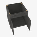 AA-SB33B Double Door 33 Inch Sink Base Cabinet | Blaze Black Shaker - image 4