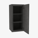 AA-W1230 Single Door Cabinets 12 Inch Wall Cabinet | Blaze Black Shaker - image 2