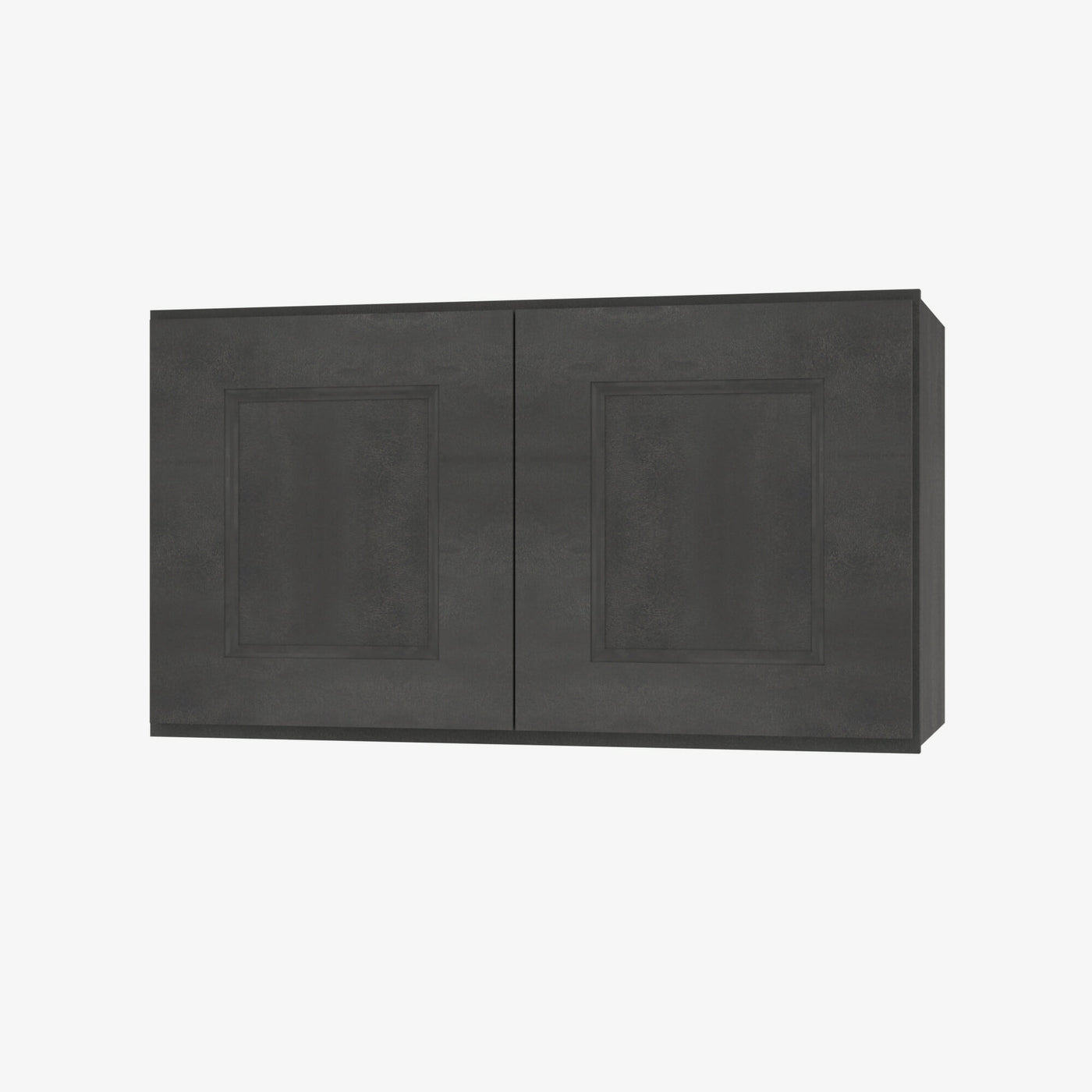 AA-W301224B Double Door 30 Inch Wall Refrigerator Cabinet | Blaze Black Shaker