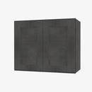 AA-W2412B Double Door 24 Inch Wall Cabinet | Blaze Black Shaker - image 2