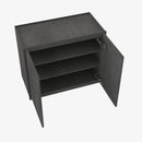 AA-W3342B Double Door 33 Inch Wall Cabinet | Blaze Black Shaker - image 4