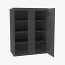 AA-WBLC30/33-3036 Single Door Cabinets 30 Inch Wall Blind Corner Cabinet | Blaze Black Shaker - image 2