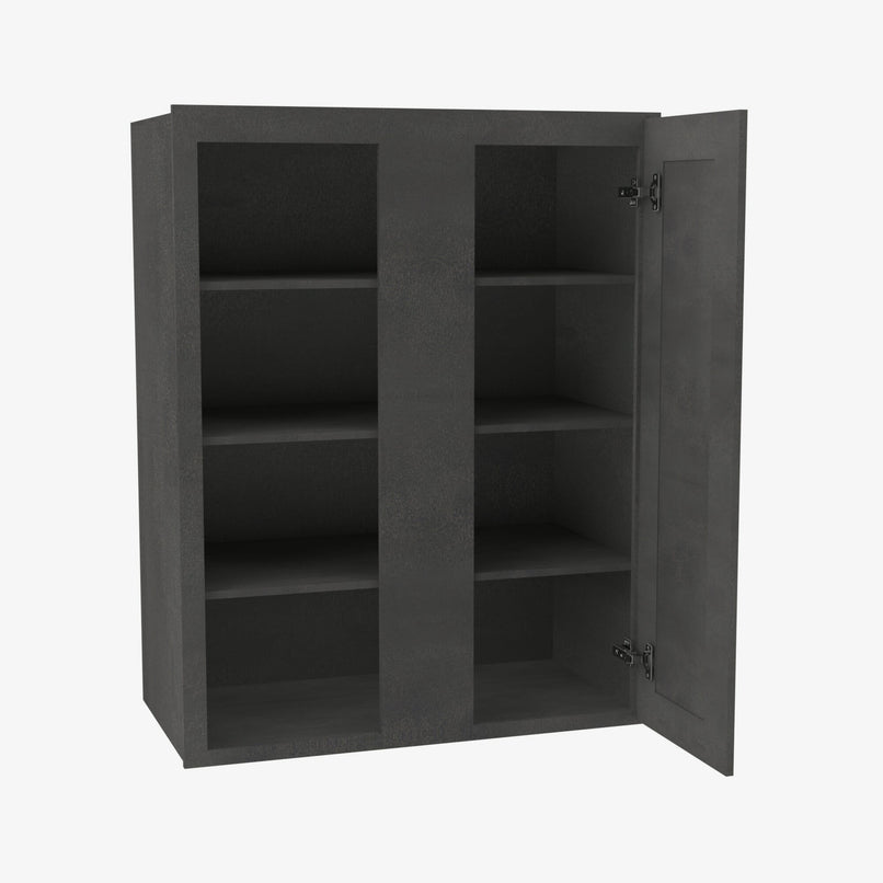 AA-WBLC30/33-3036 Single Door Cabinets 30 Inch Wall Blind Corner Cabinet | Blaze Black Shaker - image 2