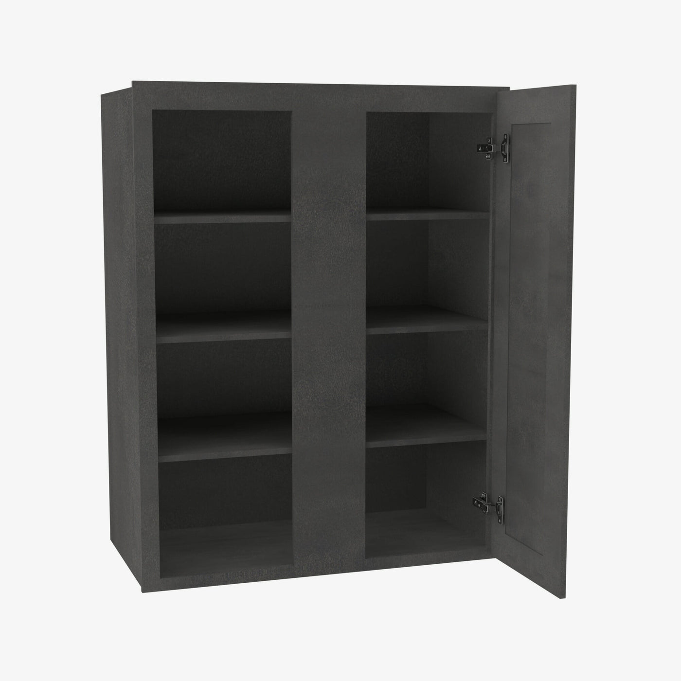 AA-WBLC30/33-3030 Single Door Cabinets 30 Inch Wall Blind Corner Cabinet | Blaze Black Shaker