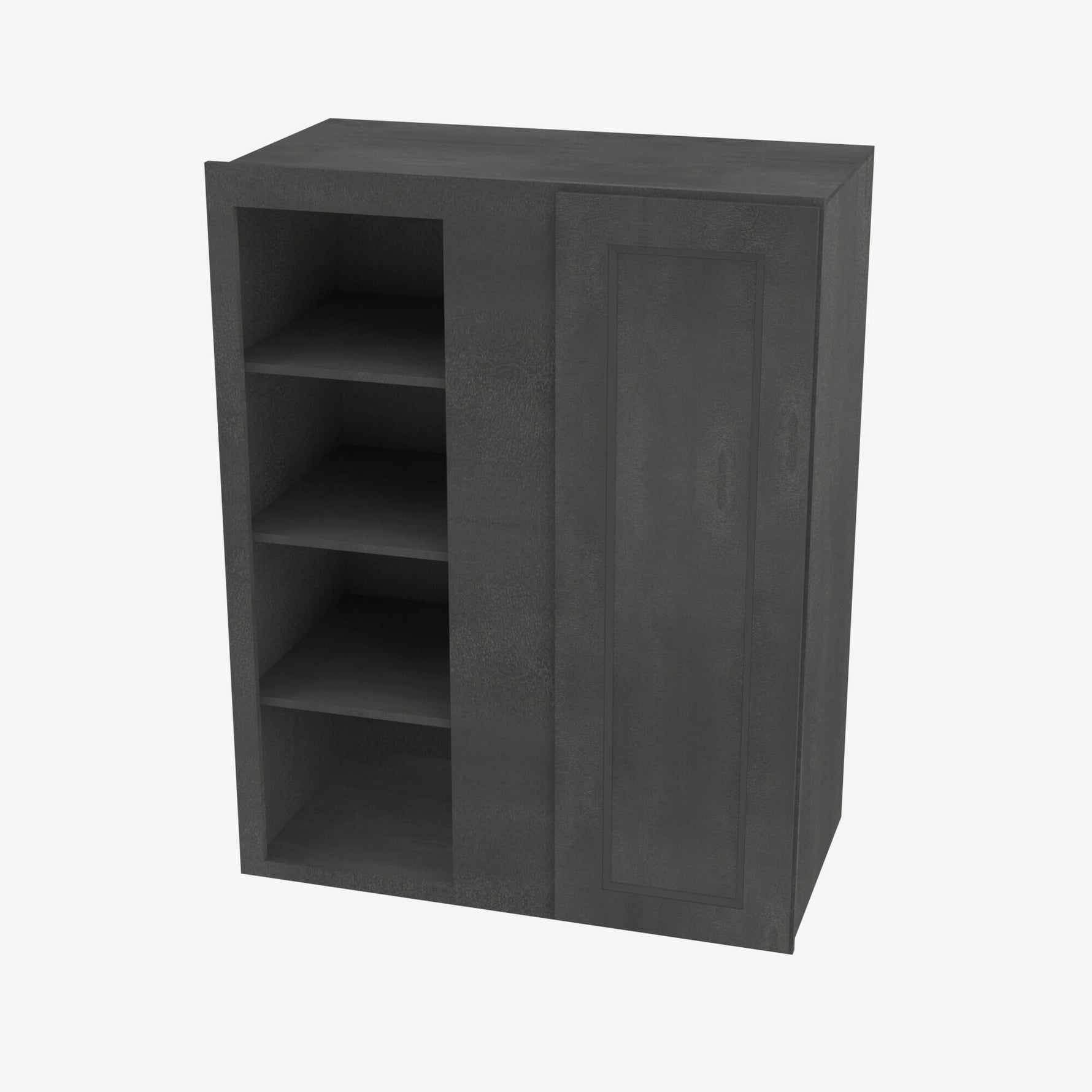 AA-WBLC30/33-3030 Single Door Cabinets 30 Inch Wall Blind Corner Cabinet | Blaze Black Shaker - image 4