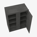 AA-WBLC30/33-3042 Single Door Cabinets 30 Inch Wall Blind Corner Cabinet | Blaze Black Shaker - image 6