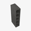 AA-WC636 6 Inch Wall Cube Cabinet with 6 Cubes | Blaze Black Shaker - image 1