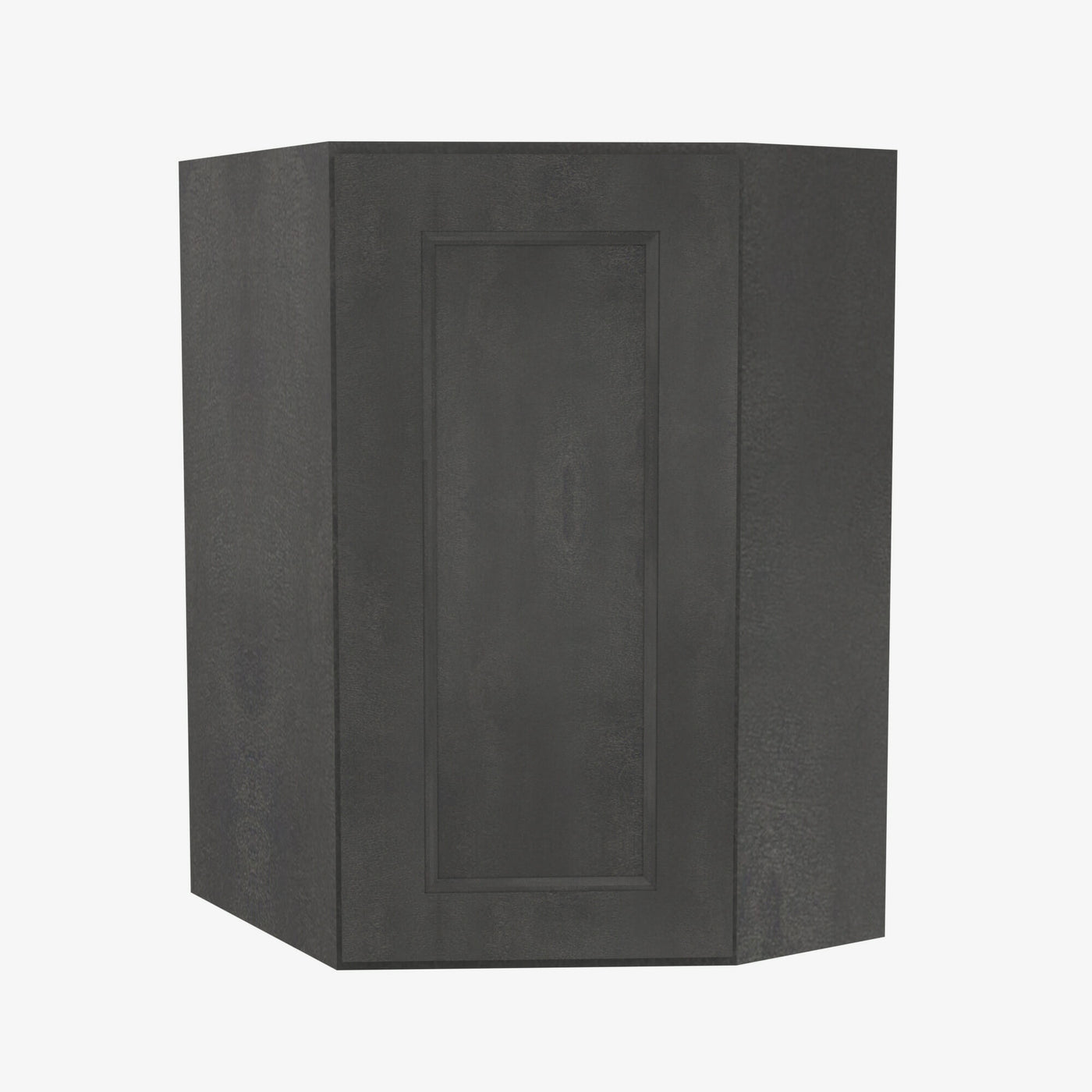 AA-WDC2436 Single Door Cabinets 24 Inch Wall Diagonal Corner Cabinet | Blaze Black Shaker