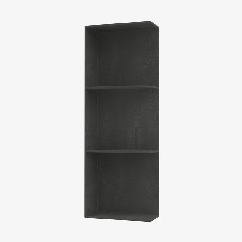 AA-WES542 Wall End Shelf with Open Shelves | TSG Forevermark Blaze Black Shaker - image 3