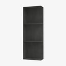 AA-WES536 Wall End Shelf with Open Shelves | TSG Forevermark Blaze Black Shaker - image 3