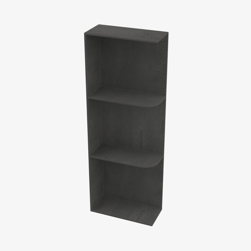 AA-WES536 Wall End Shelf with Open Shelves | TSG Forevermark Blaze Black Shaker - image 4